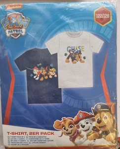Paw Patrol Kinder T-Shirt 2 er Pack Gr 122/128 Neu&OVP - Bild 1 von 1