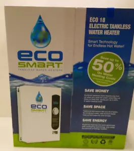 EcoSmart ECO 18 Electric Tankless Water Heater, 18 KW at 240 Volts with Patented - Picture 1 of 3