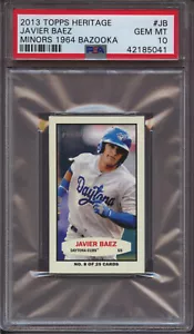 2013 Topps Heritage Minors 1964 Bazooka JB Javier Baez PSA 10 Gem Mint Pop 6 - Picture 1 of 1