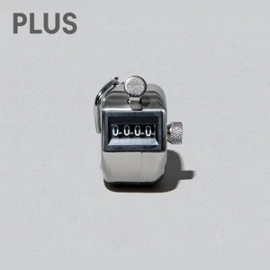 PLUS Handy Tally Counter Stainless Steel Manual Counting 4 Digits Made in Japan - Picture 1 of 4