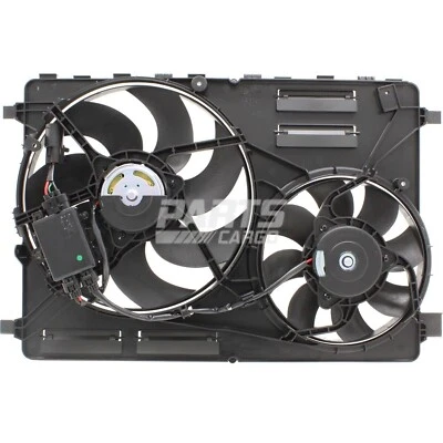 全新 适合 2007 - 2018 年沃尔沃 S80 V60 V70 XC60 XC70 双散热器和冷凝器风扇 — 第 1/4 张图片