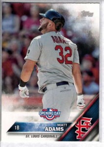 2016 Topps Opening Day #182 Matt Adams NM-MT Cardinals ID:1479