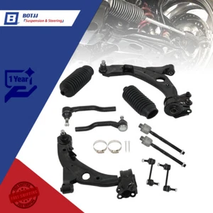 10Pc For 07-14 Ford Edge Mkx Front Lower Control Arms Tierods Sway Bar Links - Picture 1 of 12