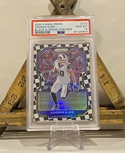 Cooper Kupp 2020 Panini Prizm Checkerboard BLACK AND WHITE🏁#272 PSA 10 - Picture 1 of 2