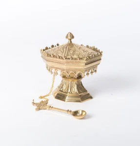 Traditional Gothic "Boat & Spoon" for your Censer (Thurible) #75, Chalice Co. - Picture 1 of 23