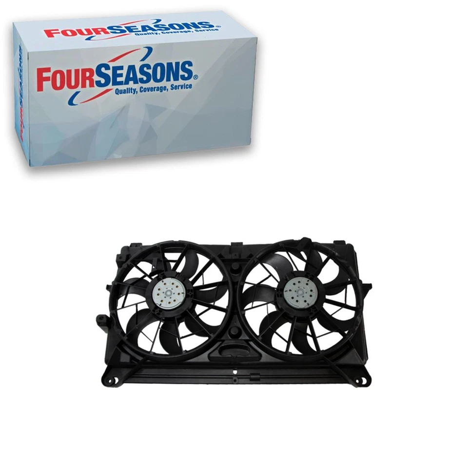Conjunto de ventilador condensador de radiador doble 4 estaciones para GMC Sierra 3500 H 2007-2010 Foto 1 de 4