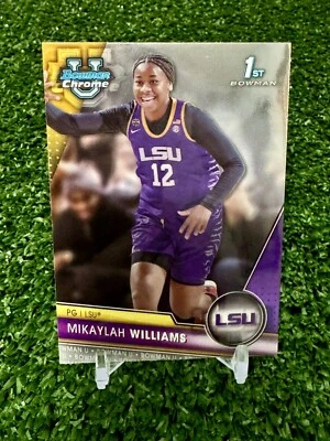 2023-24 Topps Bowman Chrome U Mikaylah Williams LSU Tigers Rookie RC #4 1st - Image 1 of 2