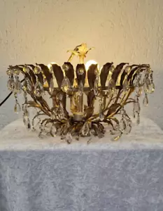Florentiner Lüster Deckenlampe Kristall Silber Gold - Bild 1 von 7