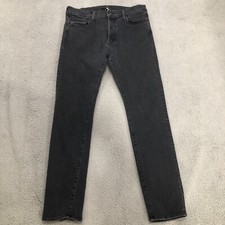 Mother Jeans The Neat Soultaker Men's 34 Black Denim Jean Button Fly Pants