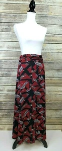 LuLaRoe Simply Comfortable Red Floral Long Maxi Skirt 142161 Size XS USA - Picture 1 of 7