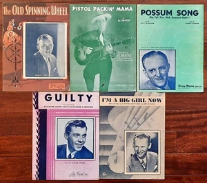 Vintage Noten Country & Funny Poster Style Grouping 1933-1947 Lot of 5 - Bild 1 von 2