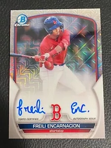 2023 Bowman Baseball Cromato Freili Incarnacion Auto RC #BMA-FE Red Sox - Foto 1 di 2