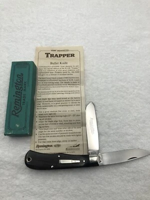 Vintage Remington 1989 Trapper Bullet Knife #R1128 New In Box Excellent - Imagem 1 de 4