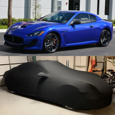 Car Cover Stretch Satin Scratch Dust Proof Indoor For Maserati GranTurismo MC  - Image 1 of 4