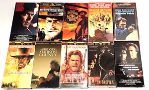 Clint Eastwood VHS 10-Lot Dirty Harry Unforgiven Magnum Force See Pics! - Picture 1 of 24
