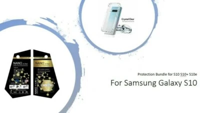 Für Samsung S10 10e 10+ Schutz Bundle Clear Case und Liquid Screen Protector - Bild 1 von 4