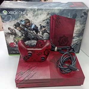 MICROSOFT XBOX ONE S 2TB GEARS OF WAR LIMITED EDITION CONSOLE - NO GAME - Picture 1 of 7