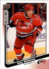 2009-10 Collector's Choice Carolina Hurricanes Hockey Card #178 Ray Whitney