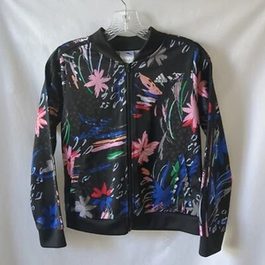 adidas Girls Print Tricot Jacket and Leggings Set Size XL Long Sleeve Full Zip - Picture 1 of 9