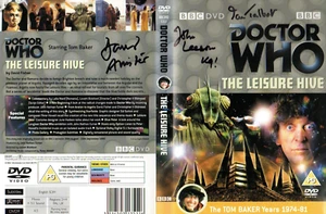 Doctor Who: Der Freizeit-Bienenstock DVD Cover signiert von JOHN LEESON, ALLISTER & TALBOT - Bild 1 von 1