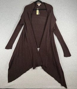 Saga Damen Gr. 3 lange kurze Strickjacke Pullover braun neu mit Etikett - Bild 1 von 22