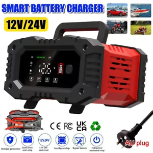 20A 12V 24V 20 Amp Car Battery Smart Charger for Lead Acid LiFePo4 AGM battery - Picture 1 of 18