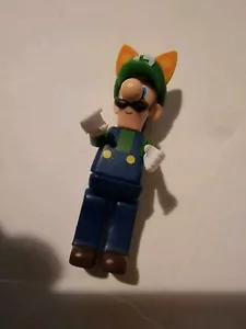 K’Nex Super Mario Bros Fox Luigi Tanooki Minifigure Figure Blind Bag Series 6 - Picture 1 of 4