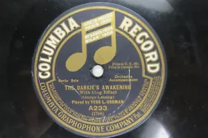 Vess L. Ossman - COLUMBIA A233 - The Darkie's Awakening - Banjo Solo - Picture 1 of 2