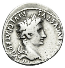 Augustus (27 BC-14 AD) Roman AR silver denarius coin Gaius & Lucius RIC 207