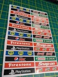 Scalextric Slotcar Aufkleber Stickerbogen - Model Racing 1/32 1/24 - 32x Sticker - Bild 1 von 2