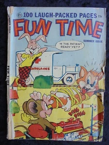 FUN TIME SUMMER ISSUE 1953 100 PAGE ACE COMICS GOLDEN AGE FUNNY ANIMAL - Picture 1 of 2