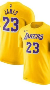 NWT Lebron James Los Angeles Lakers Nike Name and Number Shirt Size Mens XXL - Picture 1 of 1