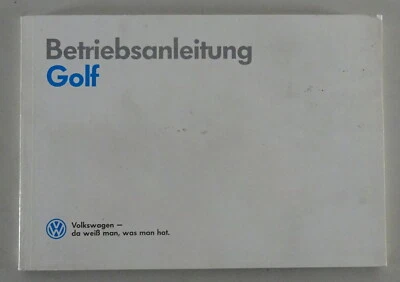 Manual De Instrucciones VW Golf 2 / II Gasolina / GTI / Diésel / Syncro 1989 - Imagen 1 de 2