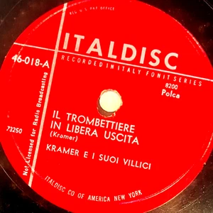 Kramer E I Suoi Villici - Italdisc Record 46-018 - 10" 78rpm - Bild 1 von 4