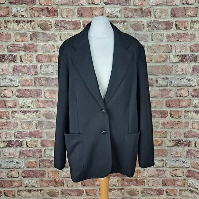 Butte Knit Jacket Blazer Black 18 22 Womens Knitted Slouchy Vintage - Image 1 of 4