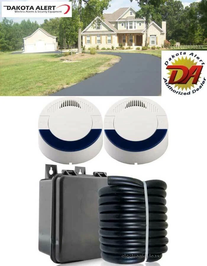 DAKOTA ALERT DCRH-4000 RUBBER HOSE DRIVEWAY ALARM WITH 2 RECEIVERS NEW - Image 1 of 1