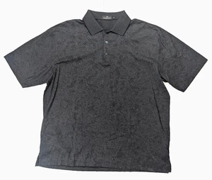 Bugatchi Uomo Nero Floreale Paisley 1/4 Bottone Manica Corta Polo Uomo Taglia XXL - Foto 1 di 5