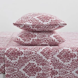 - Queen Sheets, 4-Piece Cotton Flannel Bedding with Matching Pillowcases, Bru... - Picture 1 of 6