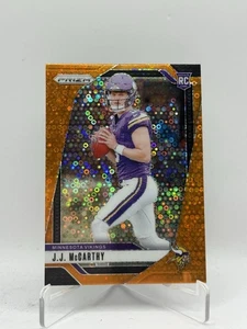 Panini Prizm J.J. McCarthy Rookie Orange Disco Vikings RC #400 2024 - Imagen 1 de 2