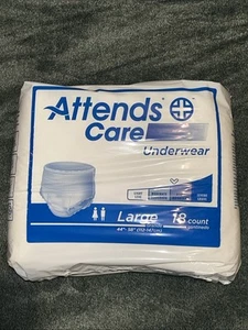 Pañales grandes para ropa interior para adultos Attends Care 44”-58” 4x18 total 72 envío gratuito - Imagen 1 de 5