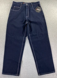 Southpole Authentic Collection Men's 36x34 Jeans Baggy Super Blue Skater Grunge - Picture 1 of 14