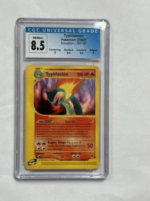 CGC 8.5 Pokemon Non-Holo Typhlosion 65/165 Expedition Set 2002 - Image 1 of 4