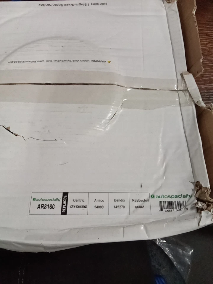 Paquete de 2 rotores de freno AR8160 para Ford Thunderbird 2002-2005 761 Kb Foto 1 de 2