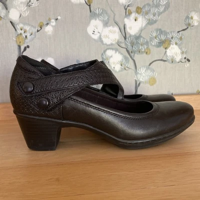 Cobb Hill Negro Kailyn Asimétrico Mary Jane, Bomba Cierre Gancho, Talla 7.5M Foto 1 de 4