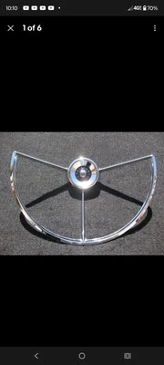 Ford Fairlane Mercury 1960-1964 anillo de cuerno cometa falcon botón del volante OEM Foto 1 de 4