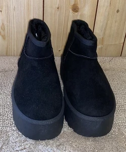 NWT Jessica Carlyle Women's Cherry -226LP Black Platform Boots Booties sz 6, 7 - Picture 1 of 9