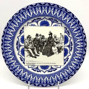 1901 Royal Doulton Gibson Girl Widow 10.5" Plate Failing To Find Rest And Quiet - Picture 1 of 6