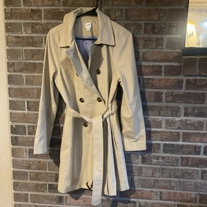 J.Crew Ladies Beige Trench Coat Sz 10 - Picture 1 of 4