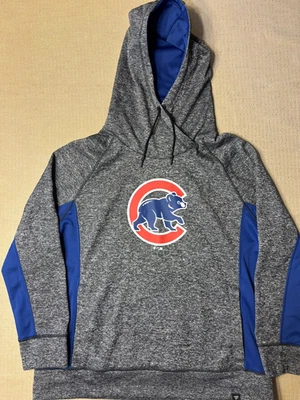 Fanatics Chicago Cubs Sudadera con Capucha Talla 2XL Para Mujer Sudadera con Capucha MLB Gris Azul Foto 1 de 4