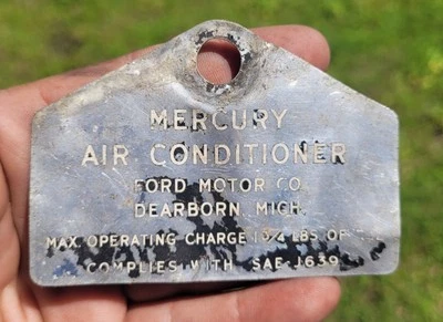 1969 1970 Mercury Cougar устранитель XR7 кондиционер ярлык оригинальный Ford 351 428 - Изображение 1 из 4